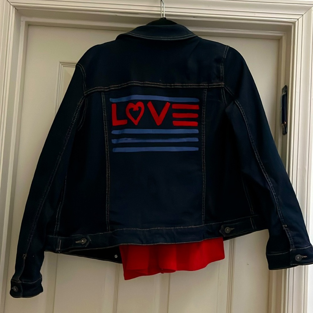 EV1  “LOVE” Jean Jacket